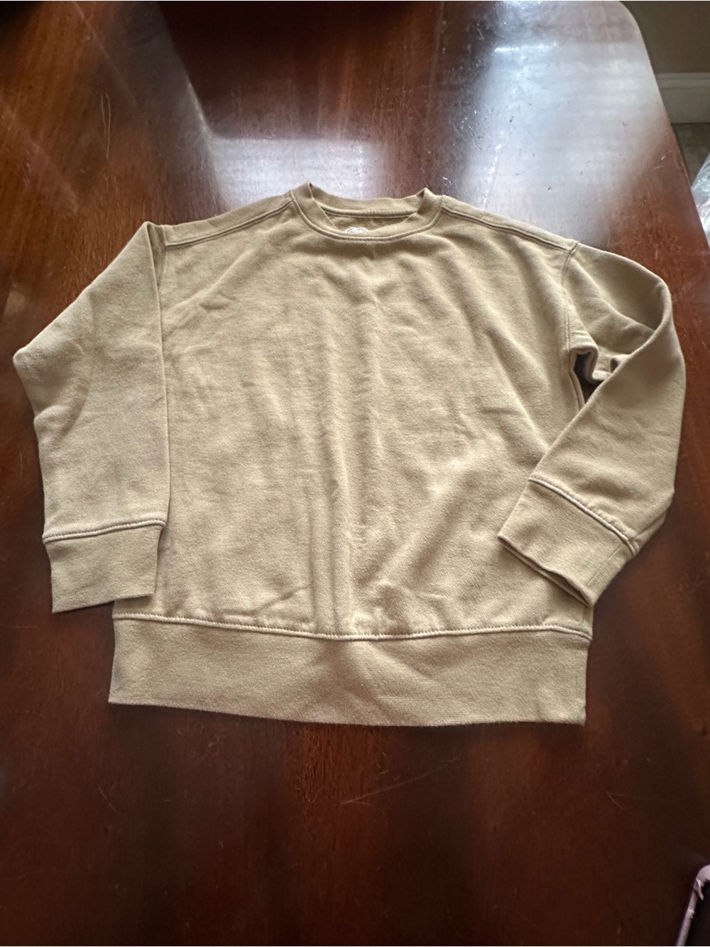 Boys Crewneck Sweatshirt - Tan